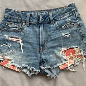 American Eagle High Rise Jean Shorts